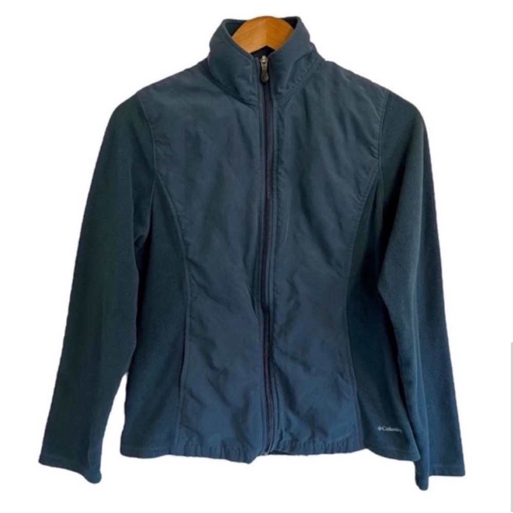 Columbia Women's Jacket Fleece Dark Blue Full Zip Size Small - Picture 7 of 7